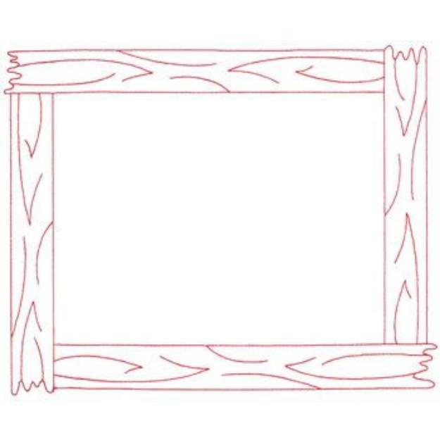 Picture of Wooden Border Machine Embroidery Design