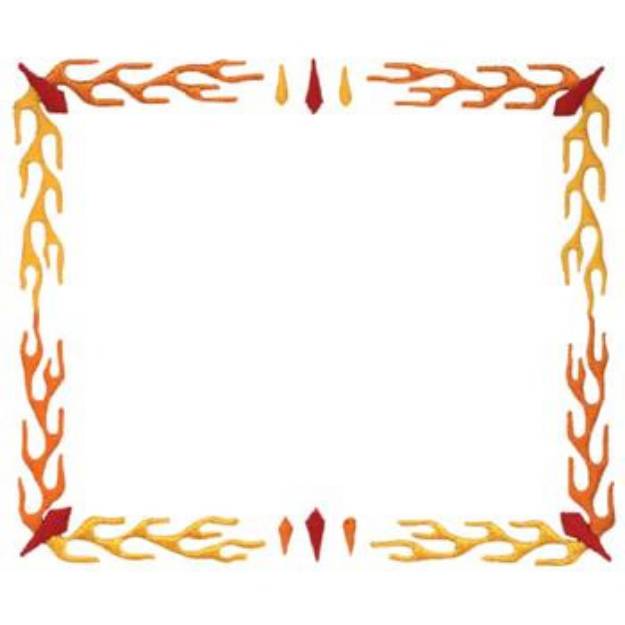 Picture of Flame Border Machine Embroidery Design