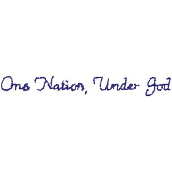 One Nation Machine Embroidery Design