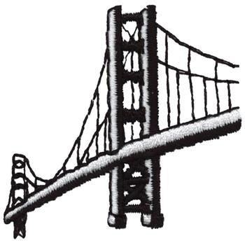 Golden Gate Bridge Machine Embroidery Design