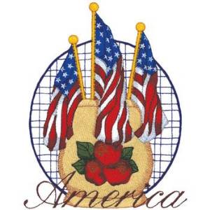 Picture of America Machine Embroidery Design