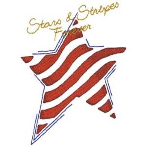 Picture of Stars & Stripes Forever Machine Embroidery Design