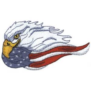Picture of Eagle & Flag Machine Embroidery Design