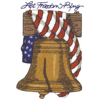 Let Freedom Ring Machine Embroidery Design