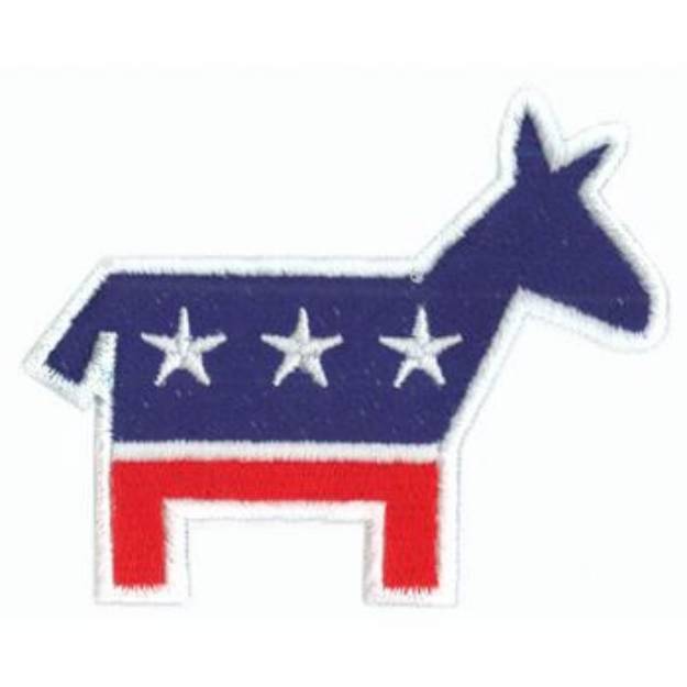 Picture of Democratic Logo Machine Embroidery Design