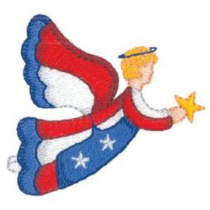 Picture of Patriotic Angel Machine Embroidery Design
