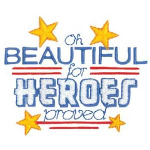 Picture of Beautiful For Heroes Proved Machine Embroidery Design