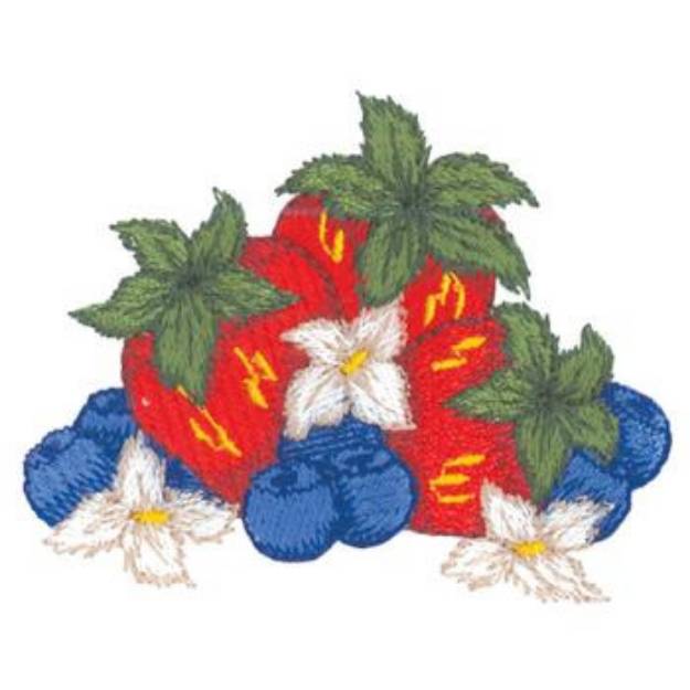 Picture of Patriotic Fruit Machine Embroidery Design