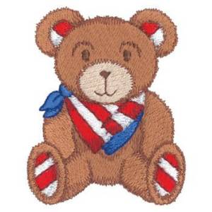 Picture of Patritoic Teddy Bear Machine Embroidery Design