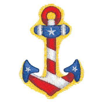 American Anchor Machine Embroidery Design