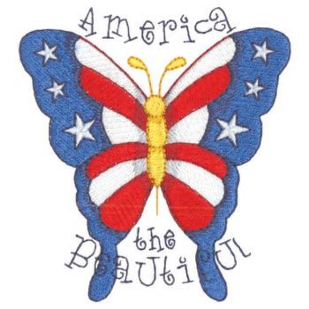 Picture of America The Beautiful Machine Embroidery Design
