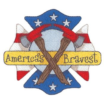 Americas Bravest Machine Embroidery Design