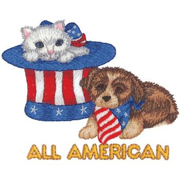 American Animals Machine Embroidery Design