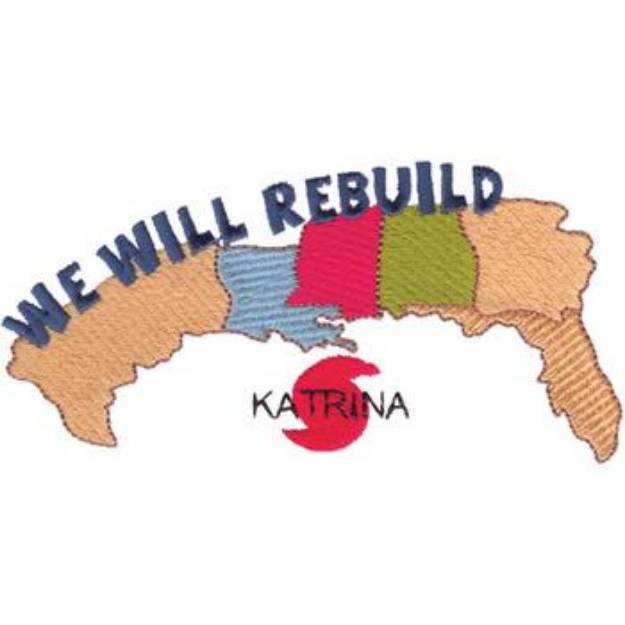 Picture of Hurricane Katrina Machine Embroidery Design