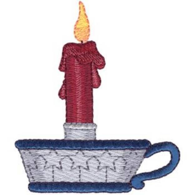 Picture of Americana Candle Machine Embroidery Design
