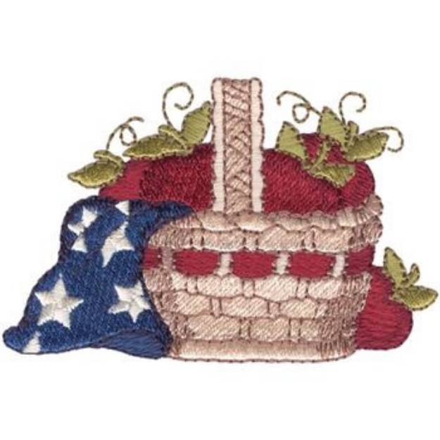 Picture of Apple Basket Machine Embroidery Design
