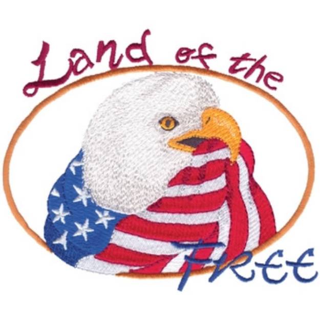 Picture of Land Of The Free Machine Embroidery Design