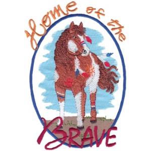 Picture of Home Of The Brave Machine Embroidery Design