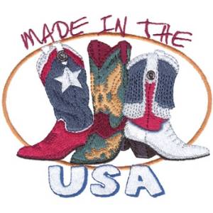 Picture of Made In The U S A Machine Embroidery Design
