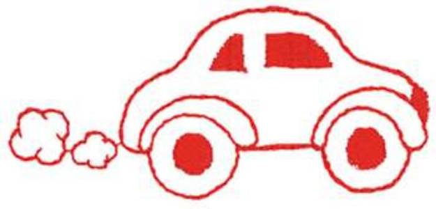 Picture of Car Outline Machine Embroidery Design