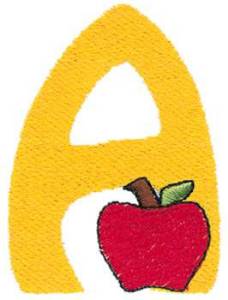 Picture of A Apple Machine Embroidery Design