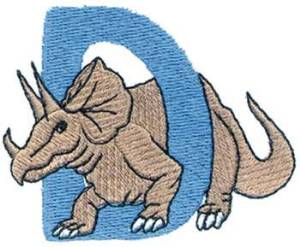 Picture of D DInosaur Machine Embroidery Design