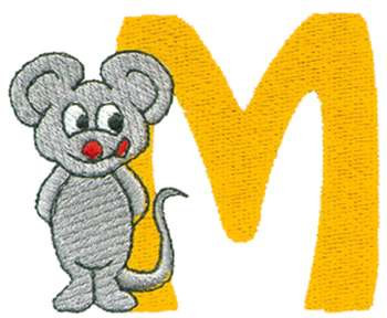M Mouse Machine Embroidery Design