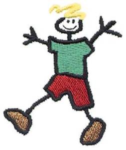 Picture of Stick Teenager Machine Embroidery Design