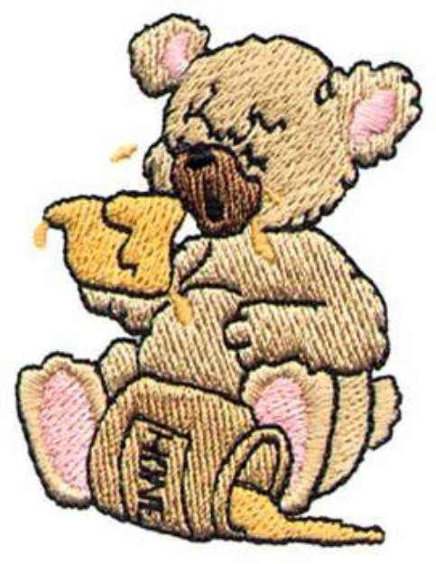 Picture of Honey Bear Machine Embroidery Design