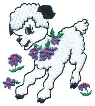 Lamb Machine Embroidery Design