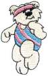Picture of Aerobic Bear Machine Embroidery Design