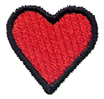 Filled Heart Machine Embroidery Design