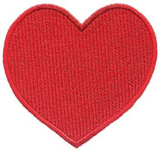 Picture of Filled Heart Machine Embroidery Design