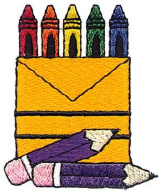 Picture of Art Supplies Machine Embroidery Design