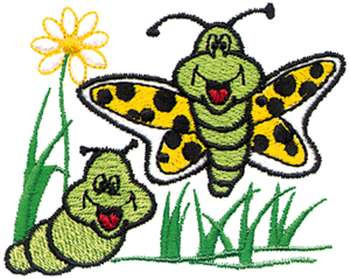 Cartoon Bugs Machine Embroidery Design