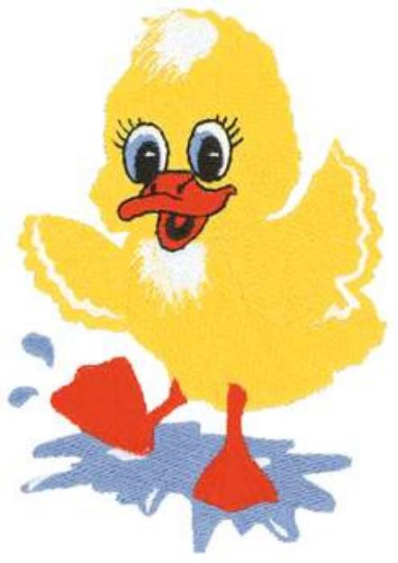 Picture of Splashing Duck Machine Embroidery Design