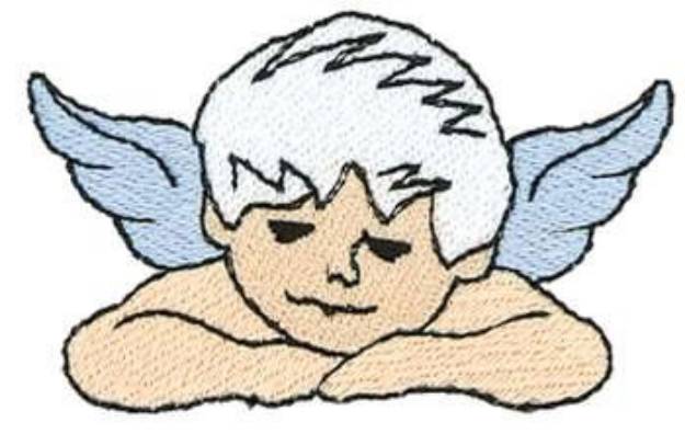 Picture of Boy Angel Machine Embroidery Design