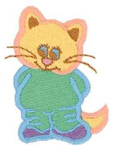 Picture of Cute Kitty Machine Embroidery Design