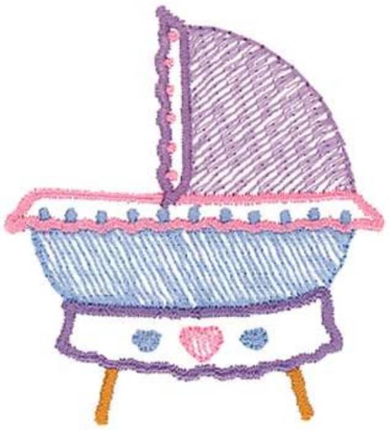 Picture of Baby Bassinet Machine Embroidery Design
