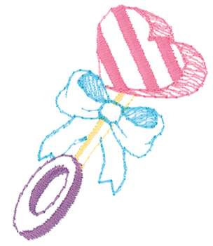 Baby Rattle Machine Embroidery Design