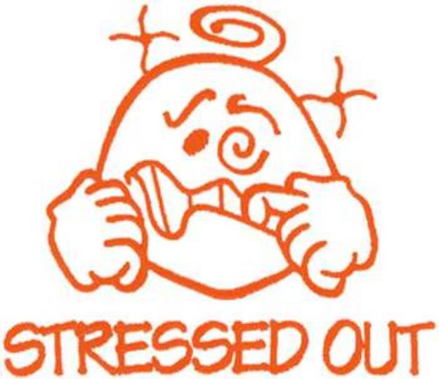 Picture of Stressed Out Machine Embroidery Design