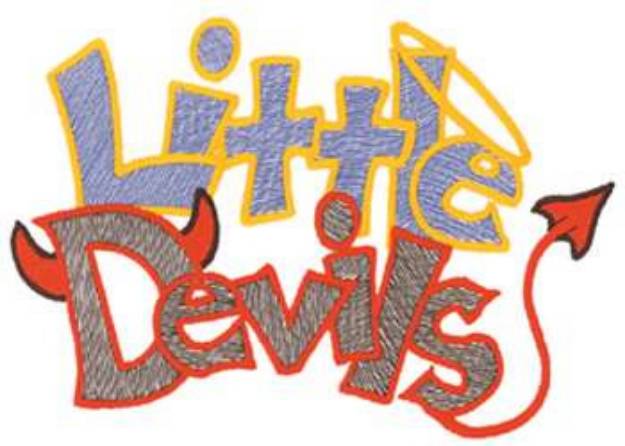 Picture of Little Devils Machine Embroidery Design