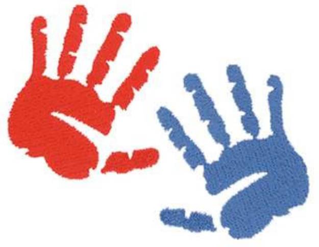 Picture of Hand Prints Machine Embroidery Design