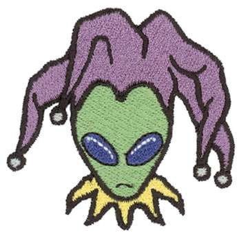 Alien Jester Machine Embroidery Design