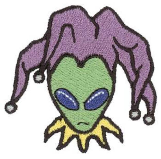 Picture of Alien Jester Machine Embroidery Design