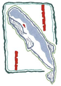 Whale Logo Machine Embroidery Design
