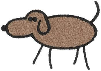 Stick Dog Machine Embroidery Design