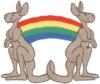 Kangaroos Machine Embroidery Design