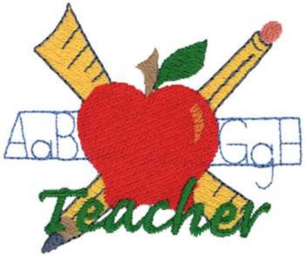 Picture of Teacher Machine Embroidery Design