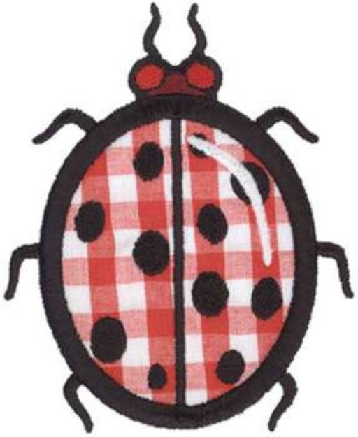 Picture of Lady Bug Applique Machine Embroidery Design